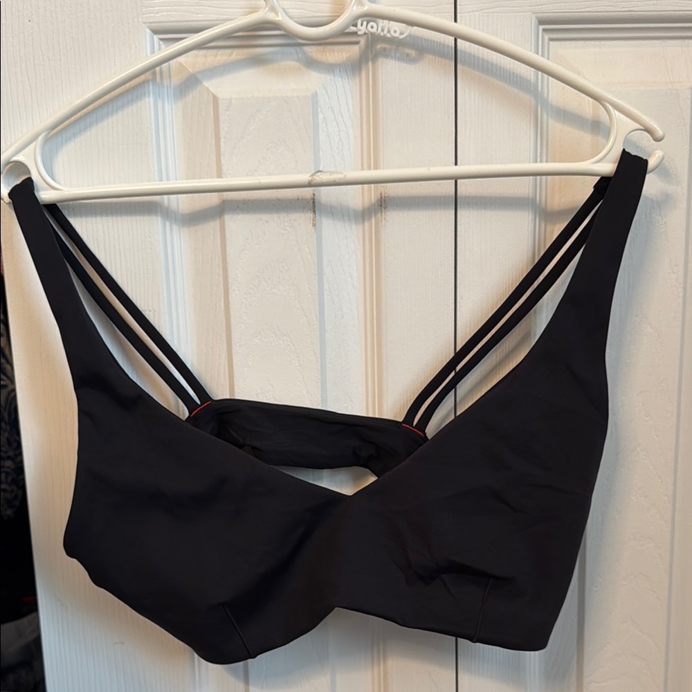 Left On Friday Black Strappy Bralette
